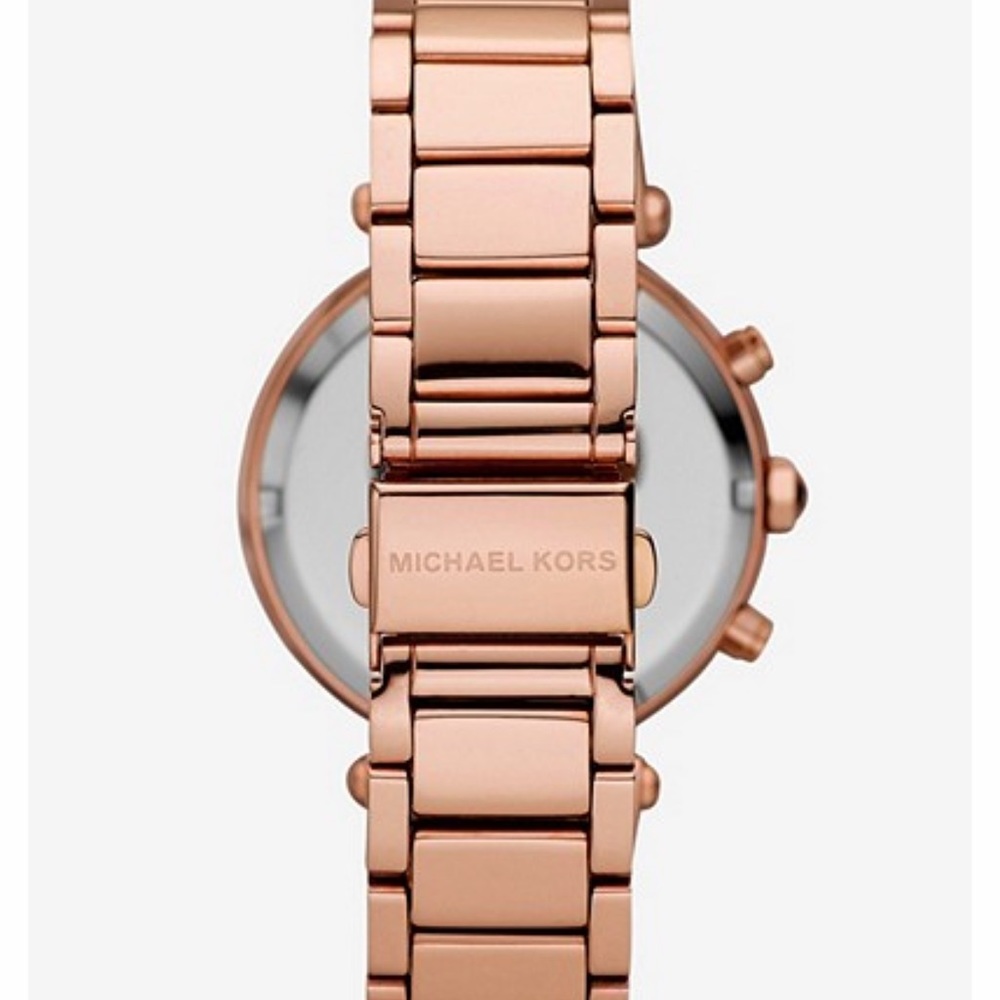 Michael Kors Parker Rose Gold Tone Watch - Picture 2 of 7